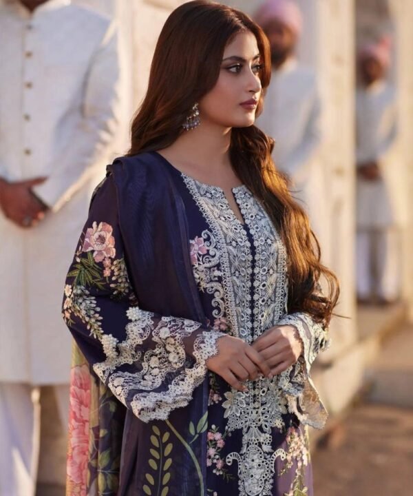 Flora Charm - Embroidered 3 Piece Unstitched Lawn Suit