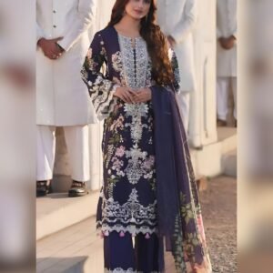 Flora Charm - Embroidered 3 Piece Unstitched Lawn Suit