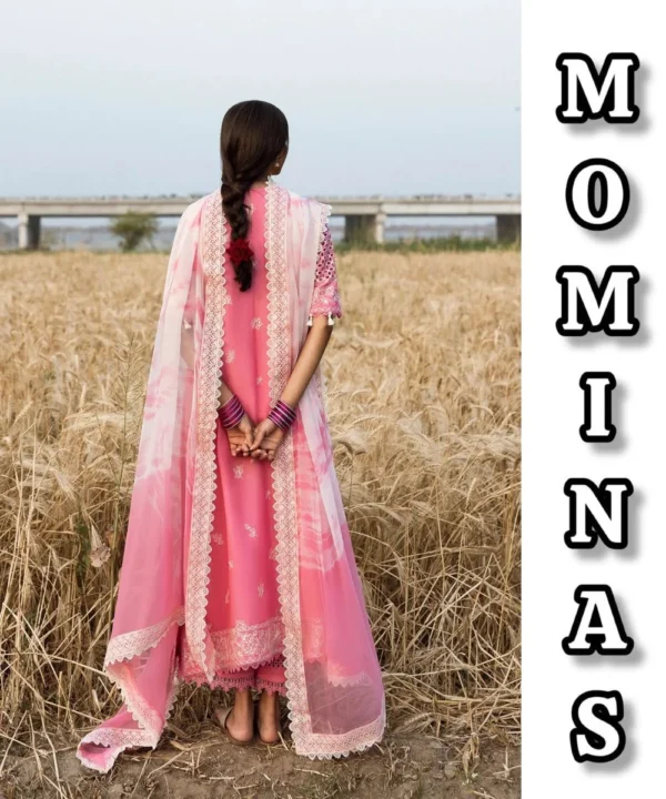 Khwaab Afrozeh Best Lawn with Chiffon Dupatta and Cotton Trouser MC-018